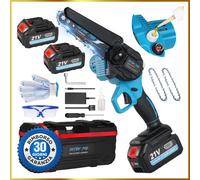 Mini sega elettrica a batteria motosega da 6" pollici con olio automatico 4000Ah