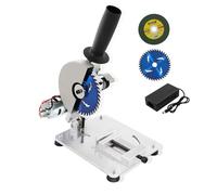Mini sega troncatrice da tavolo da 10,2 cm, con 2 lame e potenza, angolo e altezza regolabili, 7 velocità regolabili, 9000 giri/min, portatile, per acciaio, alluminio, legno, acrilico