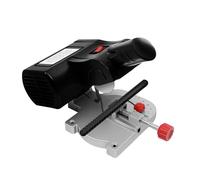 Mini sega troncatrice per metallo, 90 W, 6000 giri/min, angolo di taglio regolabile da 0 a 45°, con utensile di serraggio, per tagliare non metalli, metalli morbidi, metalli duri