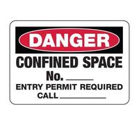 Mini segnali di avvertimento - Hot Safety & Compliance Signs/OSHA & ANSI Compliant Safety Signs/Confined Space Signs Metal Sign Tin Sign 30,5 x 40,6 cm