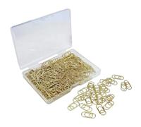 Mini segnalibri dorati a forma di cuore, 100 pezzi | Piccole mollette per casa, ufficio, scuola, inviti di matrimonio, artigianato, album