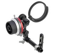 Mini Seguire il Focus con Arresti A/B e Morsetto a Bordo da 15 Mm, Cinghia 'anello per Ingranaggi, Si Adatta a Lenti di Diametro Diverse Fino a 114 Mm, per DLSR e Fotocamere