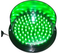 Mini Semaforo A LED - Segnale Rosso, Giallo E Verde per Strade, Caselli, Cancelli Residenziali, Lampada Didattica A Parete, Ideale per Sicurezza, Istruzione E Controllo. Green_200mm-220v