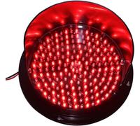 Mini Semaforo A LED - Segnale Rosso, Giallo E Verde per Strade, Caselli, Cancelli Residenziali, Lampada Didattica A Parete, Ideale per Sicurezza, Istruzione E Controllo. Red_200mm-110v