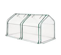 Mini serra - Copertura per piante resistente alle intemperie di lunga durata, piccola tenda con porta con cerniera, fioriera portatile per pomodori e verdure, per interni ed esterni, giardino, patio