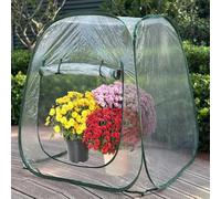 Mini Serra Da Balcone Anti Pioggia, Mini Serra Da Terrazzo O Giardino Tenda per Coltivazione in Pvc Con Vista Libera per Giardino, Patio, Esterno, Protezione Delle Piante, 98x98x98cm