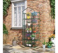 Mini Serra da Giardino a 5 Ripiani, Serra da Balcone e Terrazza per Piante Orto, Struttura in Acciaio e Copertura in PVC, 69x49x193cm Description:Sei in cerca di una piccola serra da giardino o per il