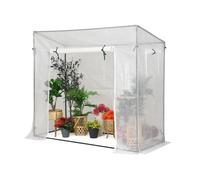 Mini serra di telo per pomodori 2 x 0,8 m Garden Point bianco