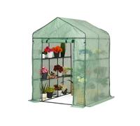 Mini serra per giardino 1,4 x 1,4 x 2 Garden Point verde