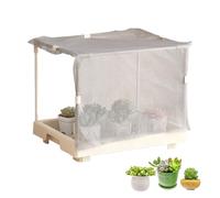 Mini serra - per la coltivazione di piccole piante per l'agricoltura urbana | Forniture per l'orticoltura per patio, cortile, balcone e appartamento | Serra portatile per piantine e piante da
