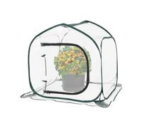 Mini serra per piante, pieghevole, trasparente, per la stagione fredda, copertura per piante invernale, per aiuole rialzate, balcone, patio, frutteto, giardino, cortile, verdure, fiori, frutta