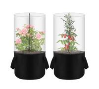 Mini Serra Per Uso In Interni - Mini Protettore Contro Il Freddo Per Vasi Di Piante - Protezione dal Freddo Invernale per Piante in Vaso | Per Giardino Esterno, Serra Interna, Balcone, Vivaio, Casa E