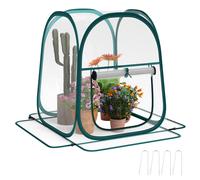 Mini Serra Pop Up 70x70x80 cm Pieghevole in Acciaio e Plastica