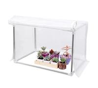 Mini serra portatile - Cupola per piante da tavolo, custodia trasparente pieghevole in PVC trasparente per piantare, scatola di partenza per piante da giardino, camera di protezione per vivai,