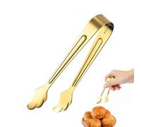 Mini servitore, pinze da cucina in acciaio inox, piccole pinze da zucchero | Pinze per pizzicare in metallo resistente, strumenti di servizio per aperitivo, clip compatte per afferrare cibo per