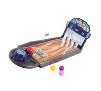 Mini set da gioco da bowling da tavolo portatile divertente per adulti