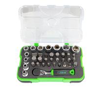 MINI SET DI 37 INSERTI E BUSSOLE CON CRICCHETTO 1/4"