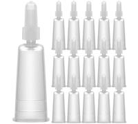 Mini set di 50 fiale in plastica trasparente per punte adesive