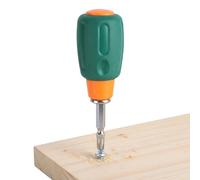 Mini set di cacciaviti - Cacciavite corto a forma di e fungo, testa piatta e a croce, design compatto | Pratico strumento manuale per riparazioni elettroniche fai da te