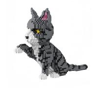 Mini set di giocattoli a forma di gatto soriano amichevole: una decorazione accattivante che ricorda la dolcezza dei gatti