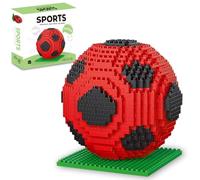 Mini set di mattoncini da calcio, 846 pezzi, in miniatura, 3D, per modellini di calcio, per adulti o giovani, 15+