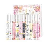 Mini set di profumi per donne, 10 fragranze floreali, set da donna portatile, profumo, regalo per la fidanzata, Natale, compleanno, dolce floreale e fruttato, set regalo ideale per donne (rosa)