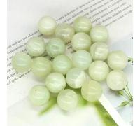 Mini sfera di da 16 mm, pietra naturale, decorazione per la casa, pietra preziosa tascabile, quarzo curativo Reiki, ametista, perlina rotonda, esemplare minerale - giada Xiuyu - 20 pezzi