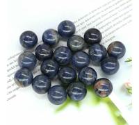 Mini sfera di da 16 mm, pietra naturale, decorazione per la casa, pietra preziosa tascabile, quarzo curativo Reiki, ametista, perlina rotonda, esemplare minerale - sodalite blu - 1 pezzo