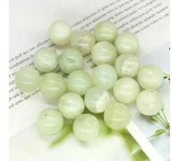 Mini sfera di da 16 mm, pietra naturale, decorazione per la casa, pietra preziosa tascabile, quarzo curativo Reiki, ametista, perlina rotonda, esemplare minerale - giada Xiuyu - 20 pezzi