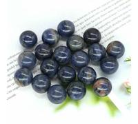 Mini sfera di da 16 mm, pietra naturale, decorazione per la casa, pietra preziosa tascabile, quarzo curativo Reiki, ametista, perlina rotonda, esemplare minerale - sodalite blu - 1 pezzo