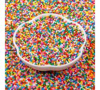 Mini Sfere Zuccherine Multicolori (130g) - Zuccherini Decorativi Per Dolci, Codette di Zucchero Colorate per Decorare Gelati, Torte, Paste, Cupcake & Muffin, Sprinkles per Torte