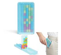 Mini Sfida di Stack Colorato, Gioco Portatile di Brain Teaser da Viaggio con 40 Anelli Colorati, Compatto per Ordinare e Accoppiare Anelli di Colore, Puzzle di Stacking per Famiglia e Festa per Adulti