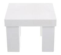 Mini Sgabello in Legno Bianco per Decorazione e Fotografia | Supporto Decorativo Compatto, Facile da Trasportare e Riporre, Robusto per Set Fotografici, Pedana D'appoggio