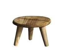 Mini sgabello rotondo in legno per bambini e adulti, mini sgabello per piccole piante, bigiotteria e decorazione per la casa, leggero, robusto, sicuro e versatile pelliccia (3)
