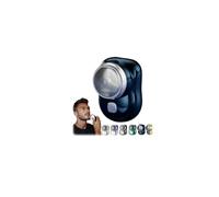 Mini Shave Portable Electric Shaver, Electric Razor for Men, Waterproof, Fast Charging Long Battery Life Double-Ring Magnetic Cutter (Dark Blue)