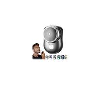 Mini Shave Portable Electric Shaver, Electric Razor for Men, Waterproof, Fast Charging Long Battery Life Double-Ring Magnetic Cutter (Black)