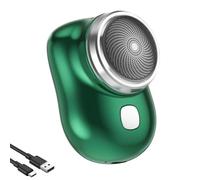 Mini Shave Portable Electric Shaver, Mini Shavers for Men Women (Green)