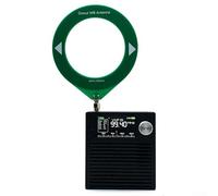 MINI SI4732 - Ricevitore radio con display IPS da 1,9 pollici, modalità FM AM LSB USB, connettore antenna SMA, batteria ricaricabile da 3000 mAh (anello verde)