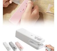 Mini sigillante 2 in 1 per sacchetti di chip, ricaricabili tramite USB C, sigillanti a caldo 2 in 1, sigillatore e taglierino magnetico portatile per sacchetti di patatine fritte, sigillatore termico