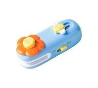 Mini sigillante elettrico USB per sacchetti con base magnetica per una tenuta sicura e una freschezza prolungata dei sacchetti per alimenti (blu)