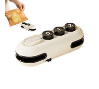 Mini sigillante multifunzionale 2 in 1 portatile per sacchetti con | Taglierina integrata e magnete con termosaldatura, aiuta a mantenere gli snack freschi in sacchetti di patatine