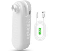 Mini sigillante per sacchetti 2 in 1, gadget da cucina, sigillatore a caldo con taglierino, ricaricabile tramite USB C, sigillatore a caldo, per sacchetti di plastica, snack e alimenti (bianco)