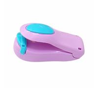Mini Sigillatore per Sacchetti Portatile a Batterie con Base Magnetica, Saldatrice a Caldo per Alimenti (2 batterie AA)(Purple)