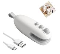 Mini sigillatrice di sacchetti,2 in 1 sigillatore di calore con taglierina,Sigillatrice per sacchetti ricaricabile,sigillatrice per sacchetti portatile,per Mantenere freschi e croccanti gli alimenti