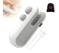 Mini Sigillatrice Per Sacchetti Con Taglierina E Magnete, Termosigillatrice Ricaricabile 2 In 1, Mini Sigillatrice Portatile Magnetica, Mantiene Il Cibo Fresco E Gustoso (White)