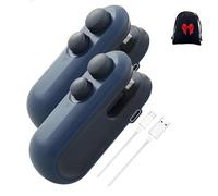 Mini Sigillatrice Per Sacchetti Con Taglierina E Magnete, Termosigillatrice Ricaricabile 2 In 1, Mini Sigillatrice Portatile Magnetica, Mantiene Il Cibo Fresco E Gustoso (2Blue)