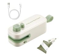 Mini Sigillatrice per Sacchetti, Sigillatore per Sacchetti a Caldo Snack con Aspirazione Magnetica, Macchina Sigilla per Patatine, Snack e Caramelle, Mantiene il Cibo Fresco