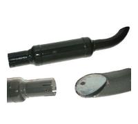 Mini silenziatore di scarico verticale Massey Ferguson T35 135 smalto nero