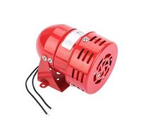 Mini Sirena Cablata, Allarme Esterno Motore in Metallo 220V 120dB MS-190 Mini Motore in Metallo Allarme Suono Industriale Allarme Buzzer Protezione Elettrica Contro il Furto Suono Continuo( rosso)