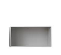 Mini Sistema di Scaffalature Impilate Grande Grigio Chiaro